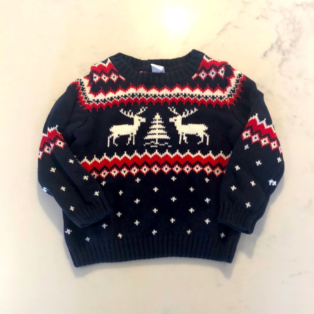 Janie and Jack reindeer holiday sweater